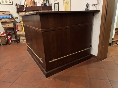 Mobile bar legno poggiapiedi