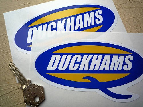 Adesivi duckhams oil - adesivi, blu
