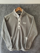 Burton Snowboard Pile fleece jacket- M  – Polartec® | Grey with white details