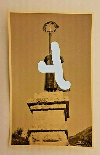 Foto epoca donna monumento - e,