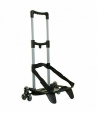 CARRELLINO Trolley PORTA ZAINO BE BOX SEVEN SJ NERO regolabile 3 ruote 3wd