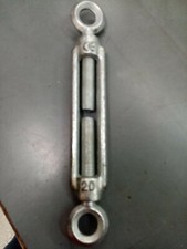 Tenditore a 2 occhi in acciaio zincato mm 20 tendifune