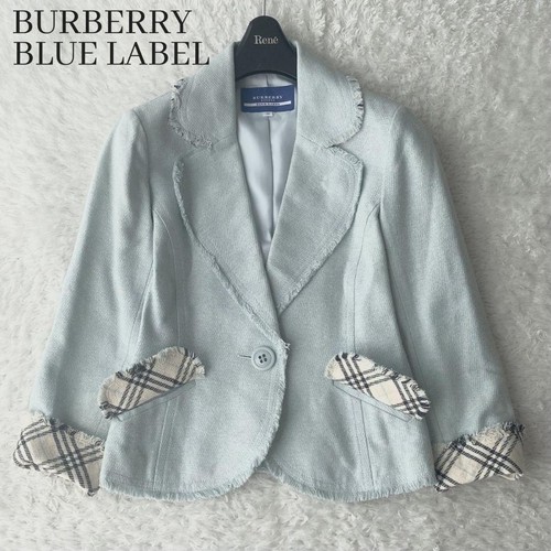 Blazer burberry blue - blazer, label