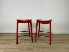 Coppia sgabelli legno