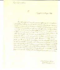 1844 BRISIGHELLA Notaio Giuseppe BRACCHINI in credito verso famiglia MANZONI