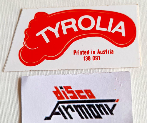 Tyrolia adesivo vintage - adesivo,