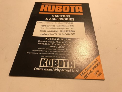 Kubota trattori accessori - kubota, e