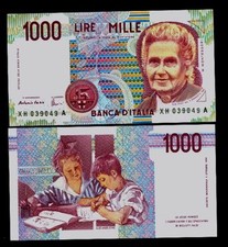 1000 Lire Montessori serie