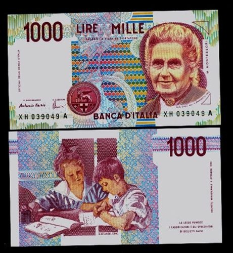 1000 lire montessori - 1000,