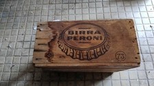 CASSA BIRRA PERONI VINTAGE ANNI 70 LEGNO CASSETTA WOOD BOX BEER