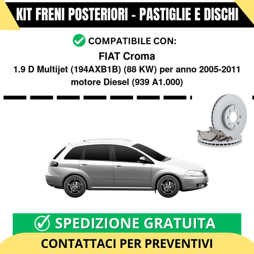 Kit freni posteriori per - freni,