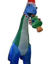 Dinosauro gonfiabile natalizio