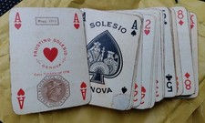 mazzo carte da poker Faustino Solesio anno 1953 completo