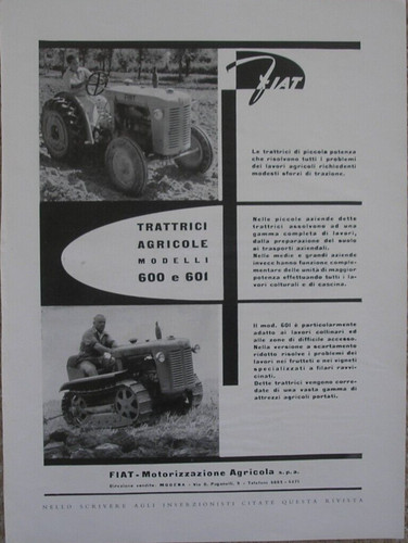 Trattrici agricole fiat 600 - agricole,
