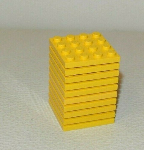 Lego lotto 10x targhetta - lotto, 4x4