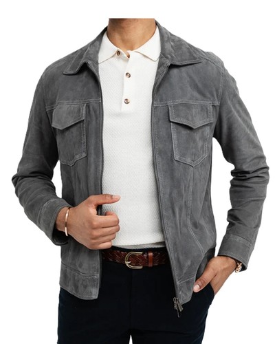 Giacca pelle uomo - pelle, da