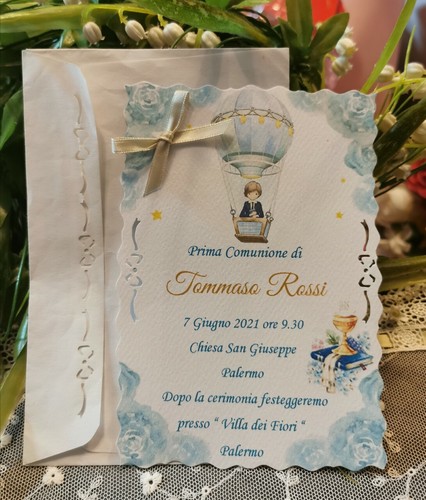 Invito prima comunione - comunione, ragazzo