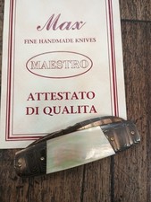 coltello da collezione bilama Max de Sanna Salice