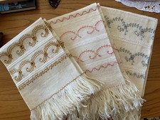 Asciugamani In Lino Ricamo A Mano