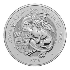Moneta argento 2 oz Tudor