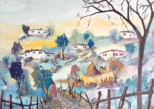 Riccardi 70x50 dipinto olio - cm,
