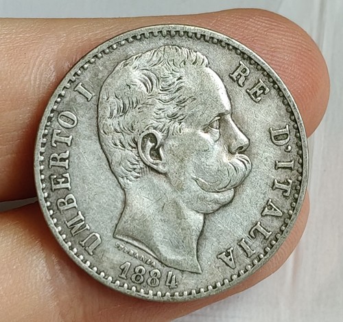 Lire 1884 argento - lire,