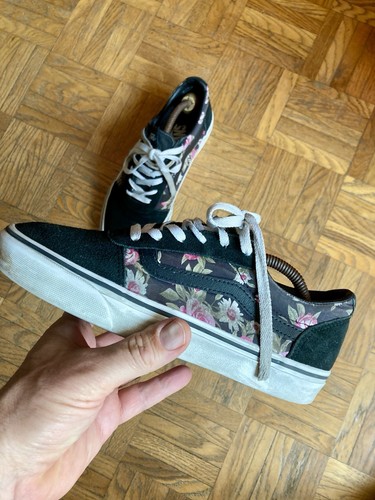 Vans old skool - floral, black