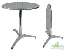 TAVOLO TAVOLINO BAR ALLUMINIO