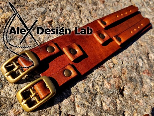 Bracciale pelle largo - in,
