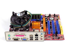 Pacchetto scheda madre CPU Ram retrò: Biostar P4M800-M7A + Intel Celeron D 336 + 1 GB