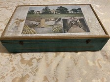 Antica cassetta in legno per