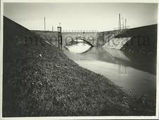 Bella fotografia originale, Ponte di Borgo Frassine (Padova) 1938