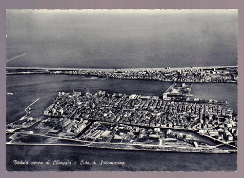 Veduta aerea chioggia e - chioggia,