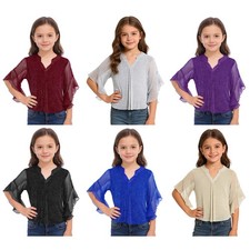 Top bambina blusa scintillante