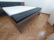 Letto Matrimoniale King Size Con Rete, Materasso E Comodini