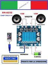 MINI AMPLIFICATORE DIGITALE 15 + 15W 8-26Vdc MODULO XH-A232 TPA3110