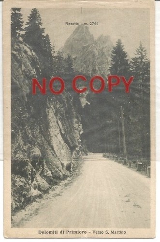 Primiero 1920 dolomiti - dolomiti., verso