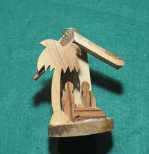 Presepe in legno d'olivo fatto