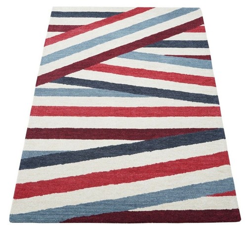 Rosso blu beige tappeto - rosso,