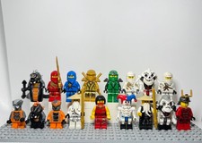 LEGO Ninjago Minifigure Lot (17x) – Kai, Zane, Jay, Lloyd, Serpentine Villains