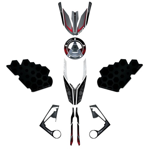 Kit adesivi compatibili con - adesivi, 3d
