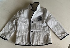 Giacca bambino bianca righe blu, Ninetta, 24 mesi