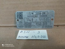 TARGHETTA IDENTIFICAZIONE VEICOLO D'EPOCA -uso collezionistico- leggi tutto