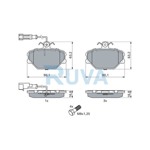 Adatto per fiat - per, tempra