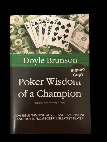 Hand signed doyle brunson - signed,