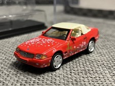 Modellino auto DCT Mercedes-Benz SL500 R129 1:64 rosso regalo di Natale