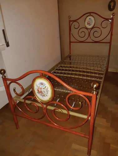 Letto singolo ferro - ferro, battuto