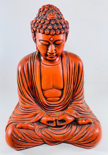 Vtg large buddha cast plaster - vtg,