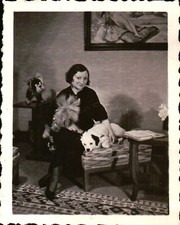 FOTO DI RAGAZZA FRANCESE - 1934 in salotto 