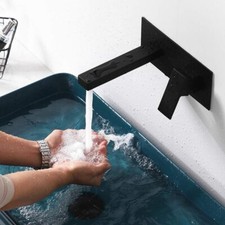 Rubinetto Muro Bagno Lavabo Ugello Miscelatore Cascata Parete Acqua Fredda E Cal